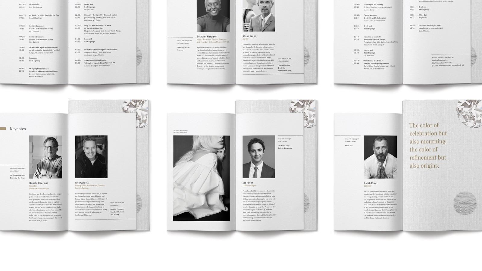 White Fashion & Jewelry // conference materials