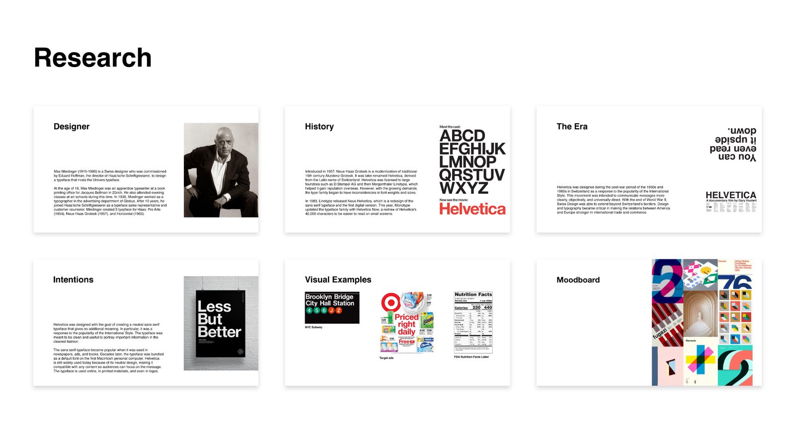 This timeline project was inspired by the typeface Helvetica. It became one of the key factors that distinguished the Swiss Style.