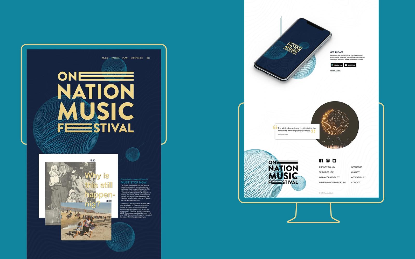 One Nation Music Festival interactive materials