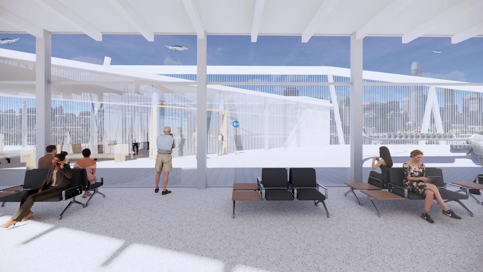 Skyport Level Landing Area for Passenger Drones