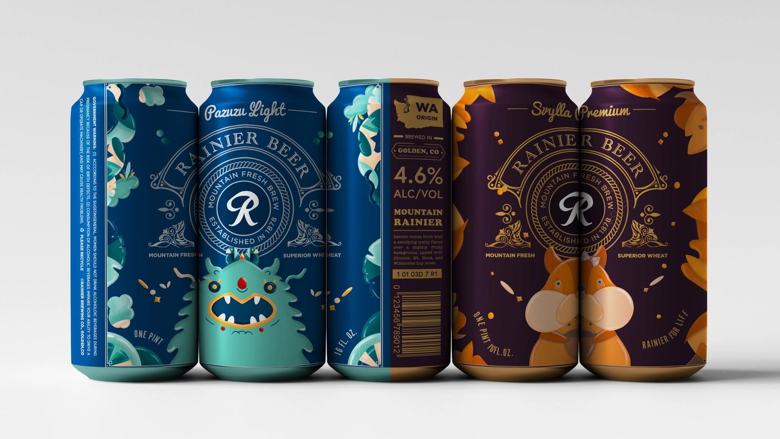Ranier Beer Packaging