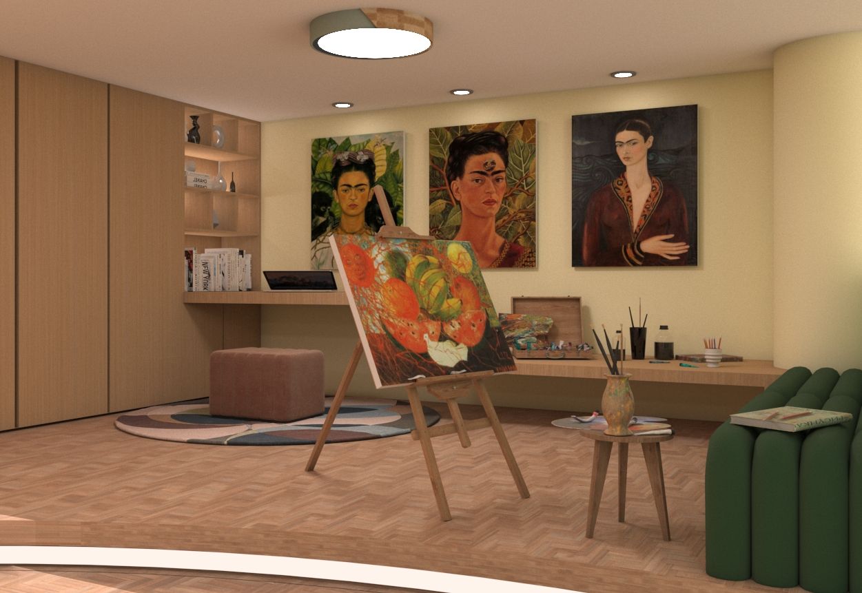 Frida Kahlo Studio Design Working Space