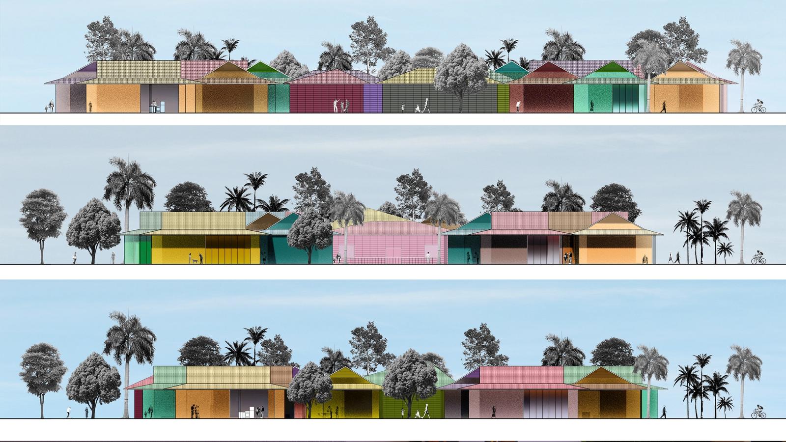 From Tiny Seeds - Integrated Social Housing - Elevations