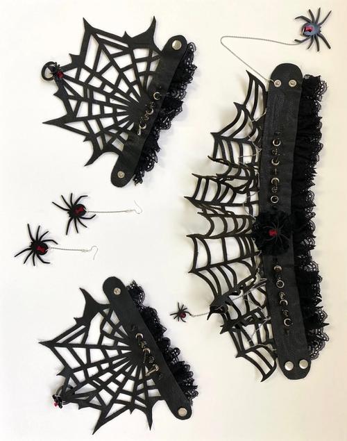 Victorian Inspired Spider Web Accessories