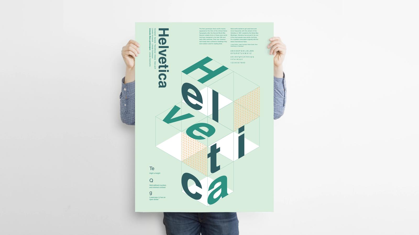 Helvetica Type Poster
