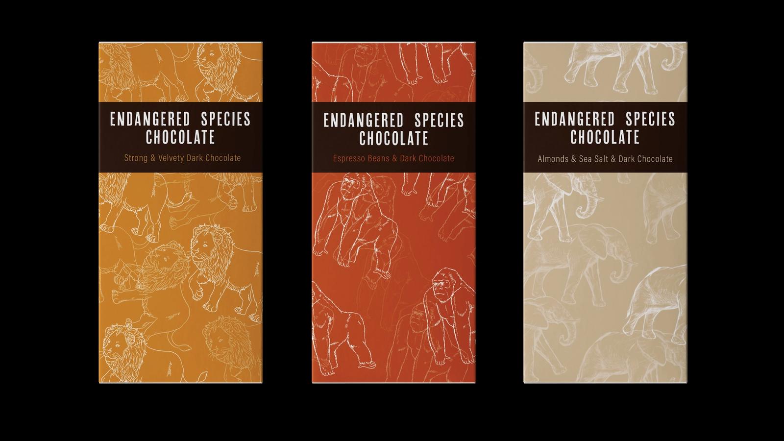 Endangered Species Chocolate Packaging