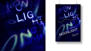 Moonlight Experimental Type Poster