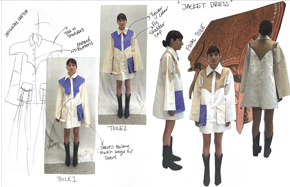 Look 5 "Jacket Dress": Development 