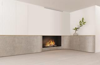 Fireplace Surround - angled view - sanne planting