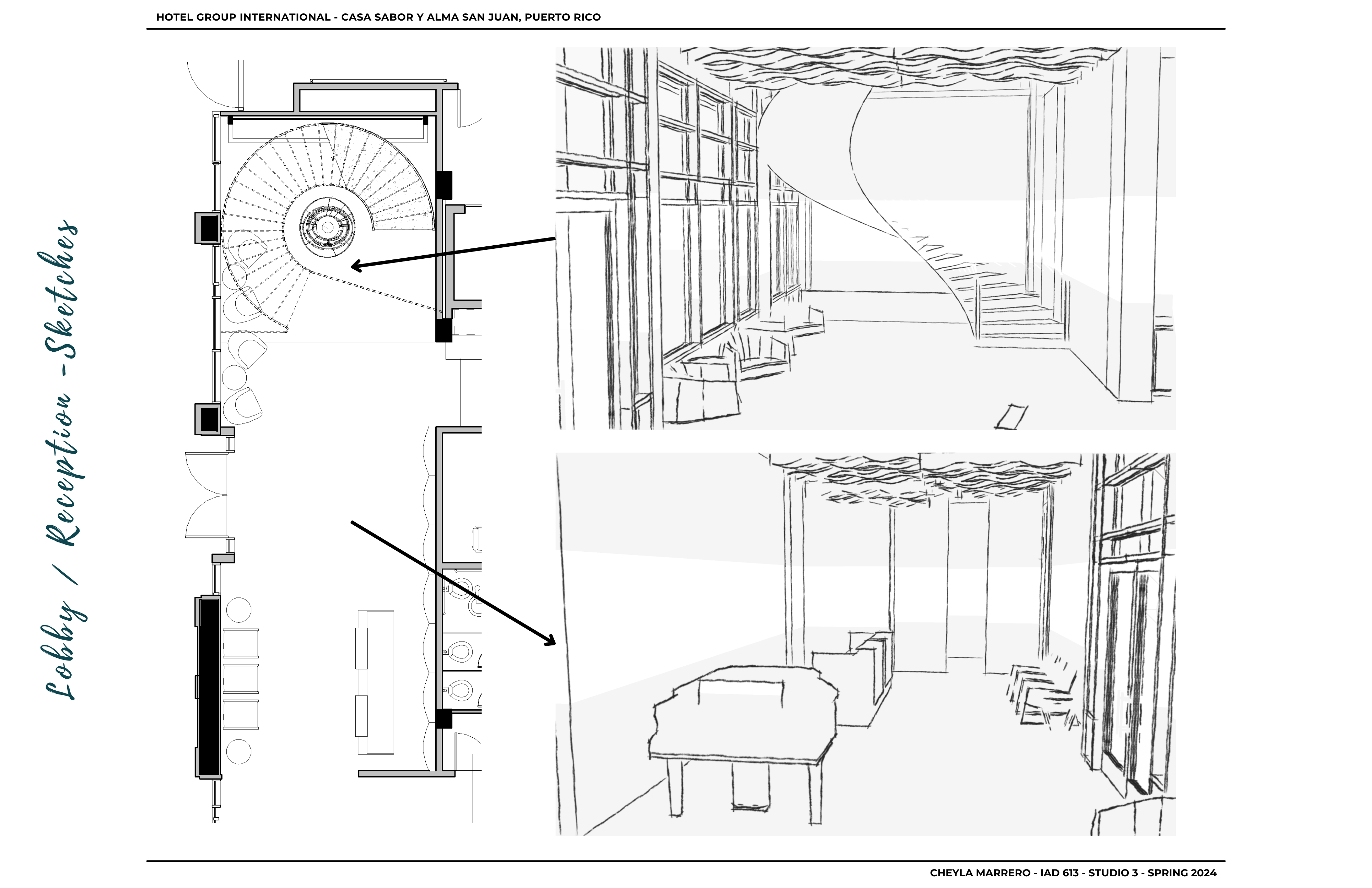 Boutique Hotel San Juan ,PR - Sketch - cheyla marrero