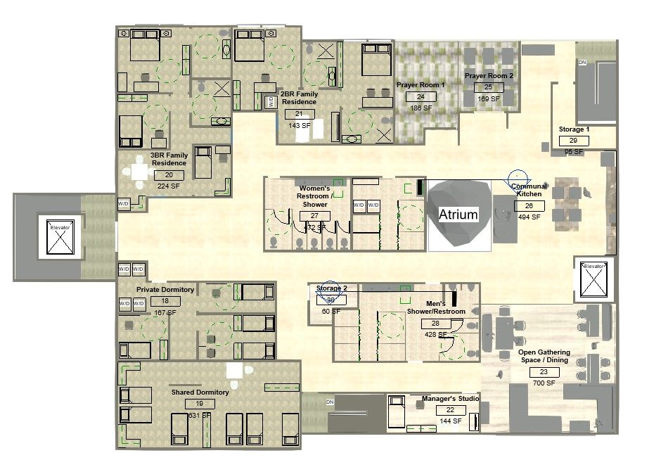 BurmeseRefugeeHouseProject - Floor Plan 2 - Naing L