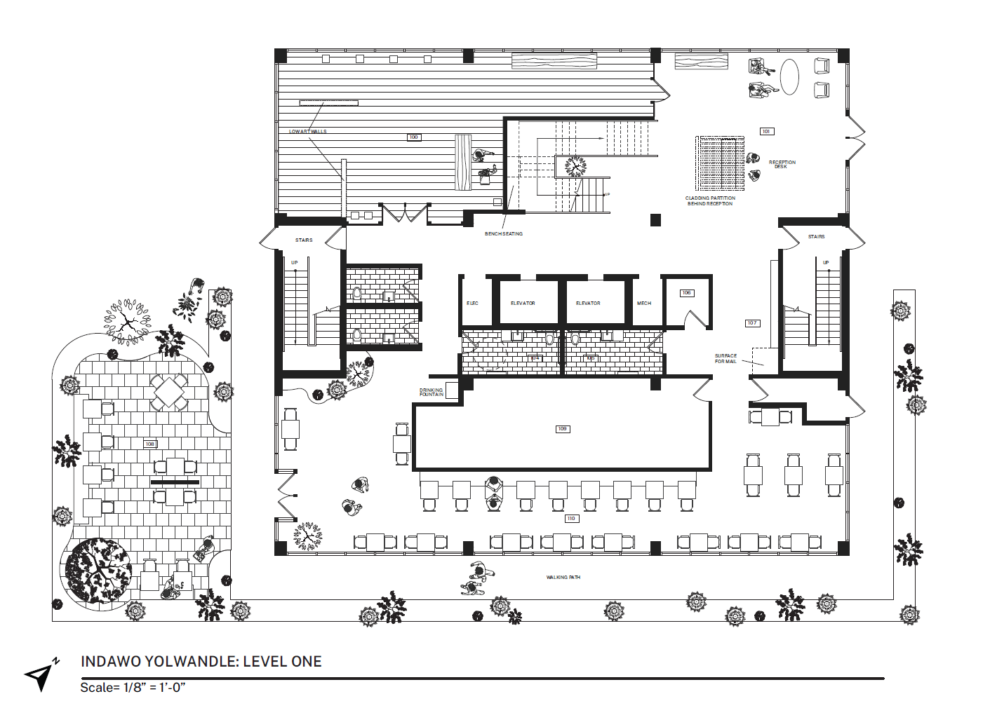 OmarCordova_SeniorLivingCenter_Level_1FloorPlan - Omar Córdova