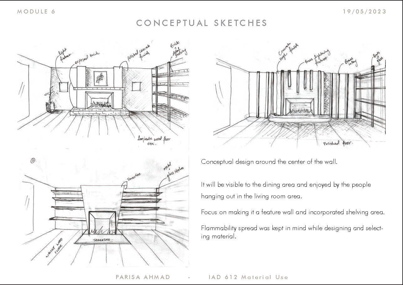 Fireplace Surround Design - Parisa Ahmad 2