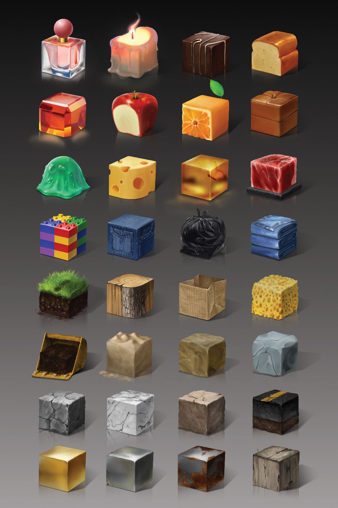 Material Cubes