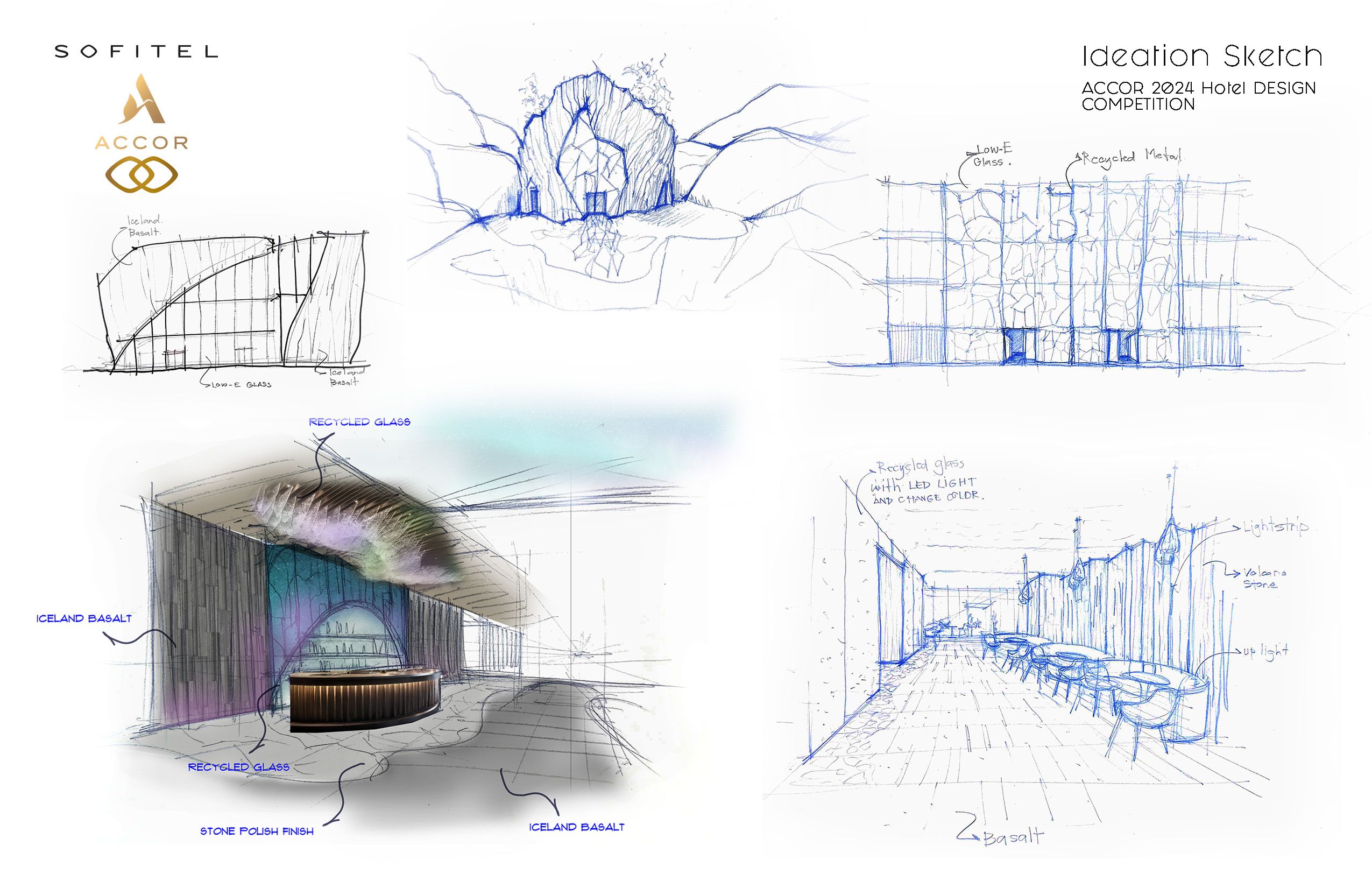 ACCOR 2024 Hotel DESIGN Ideation Hand Sketch - eebbee augusta23