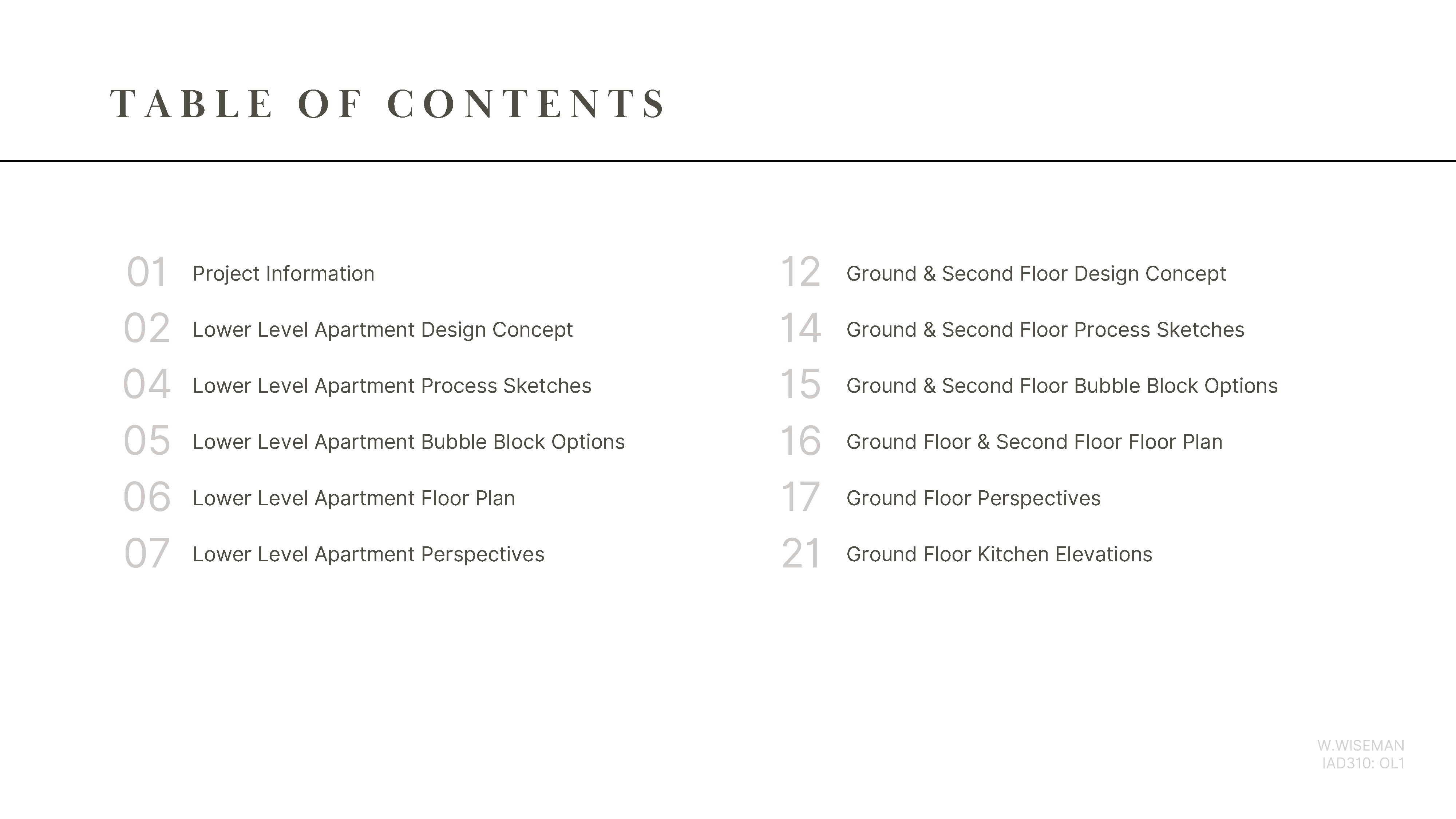 VallejoHouse_Processbook_Tableofcontents - Whitney Wiseman