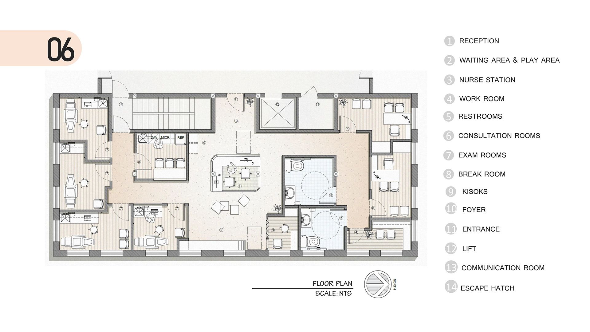 Medical Office-Floor Plan View 1 - Shalmali .Nigudkar