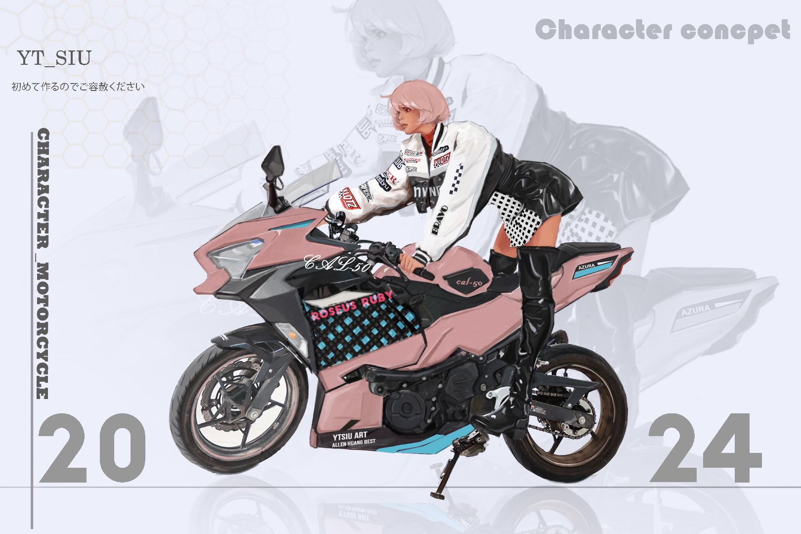 Characters and Motorcycles