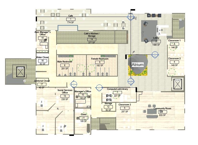 BurmeseRefugeeHouseProject - Floor Plan 1 - Naing L