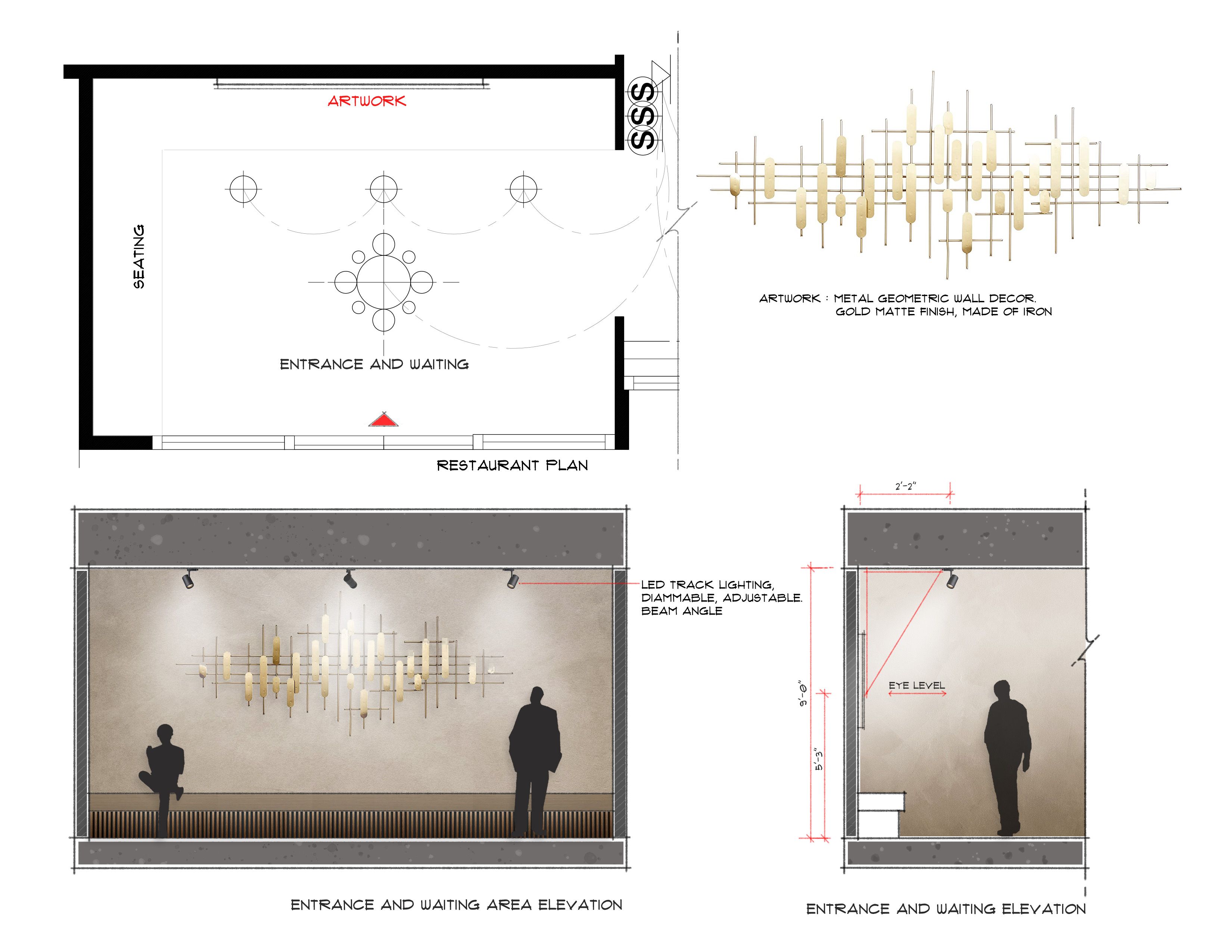 Lighting Entrance Elevation