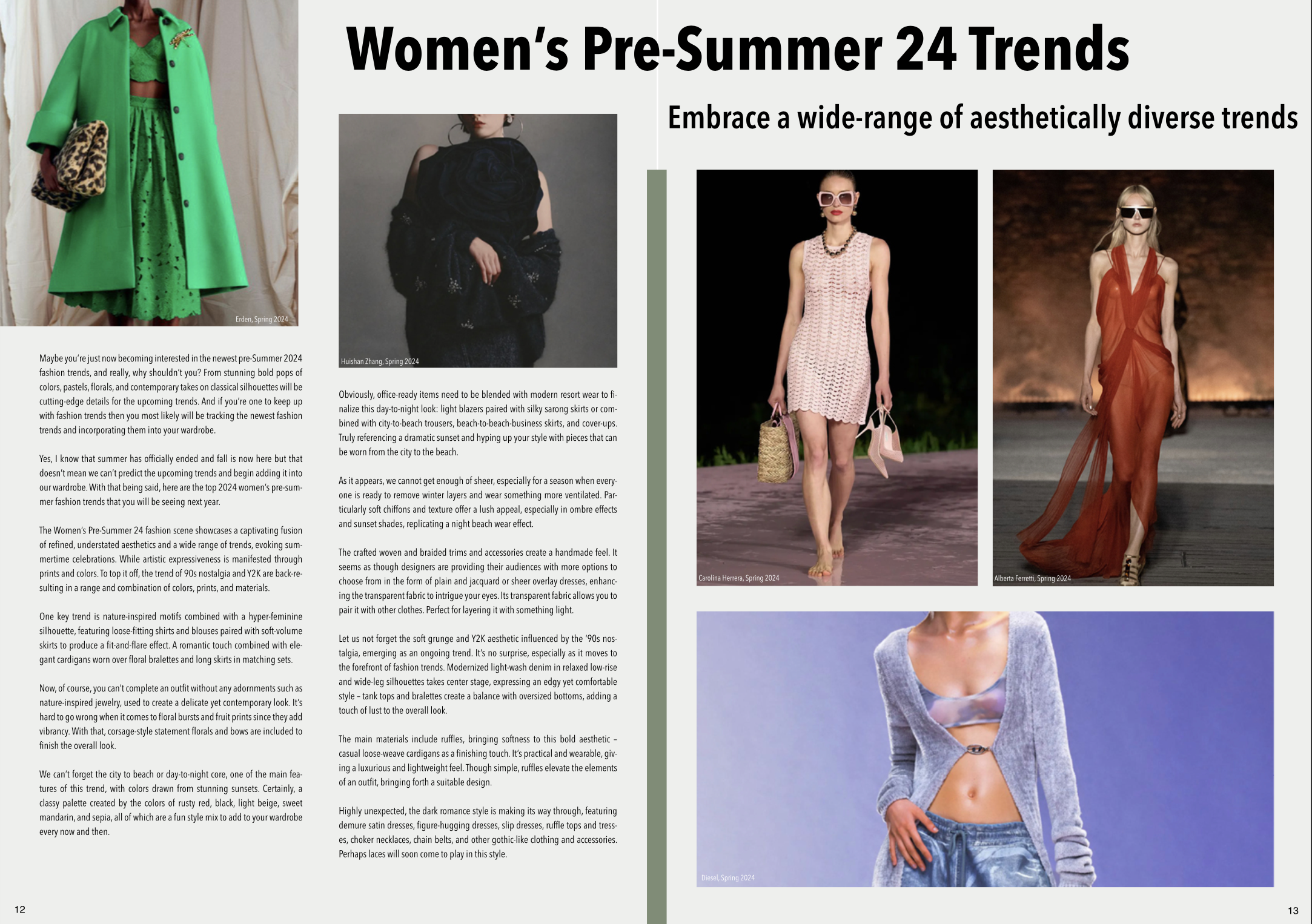 Upcoming Pre-Summer trends in 2024