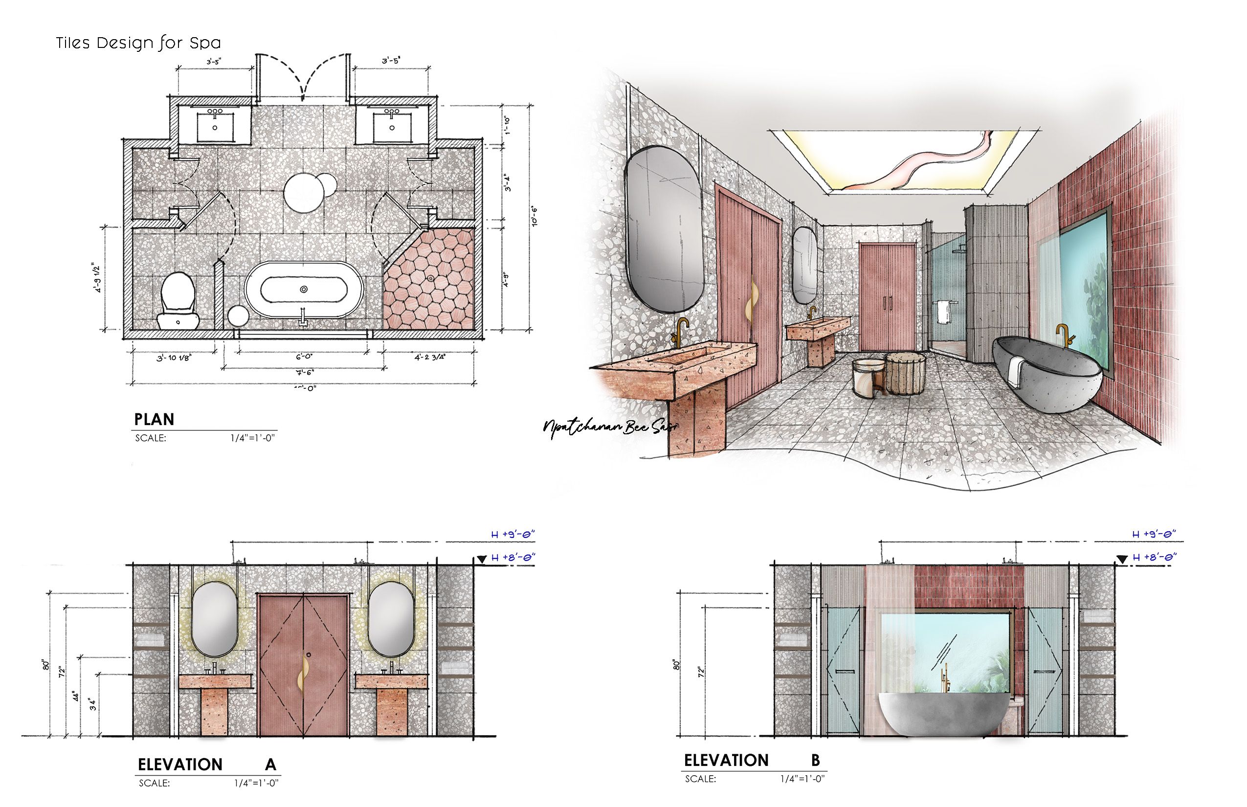 Tiles Design for Spa IAD612 Spa Bathroom - eebbee augusta23