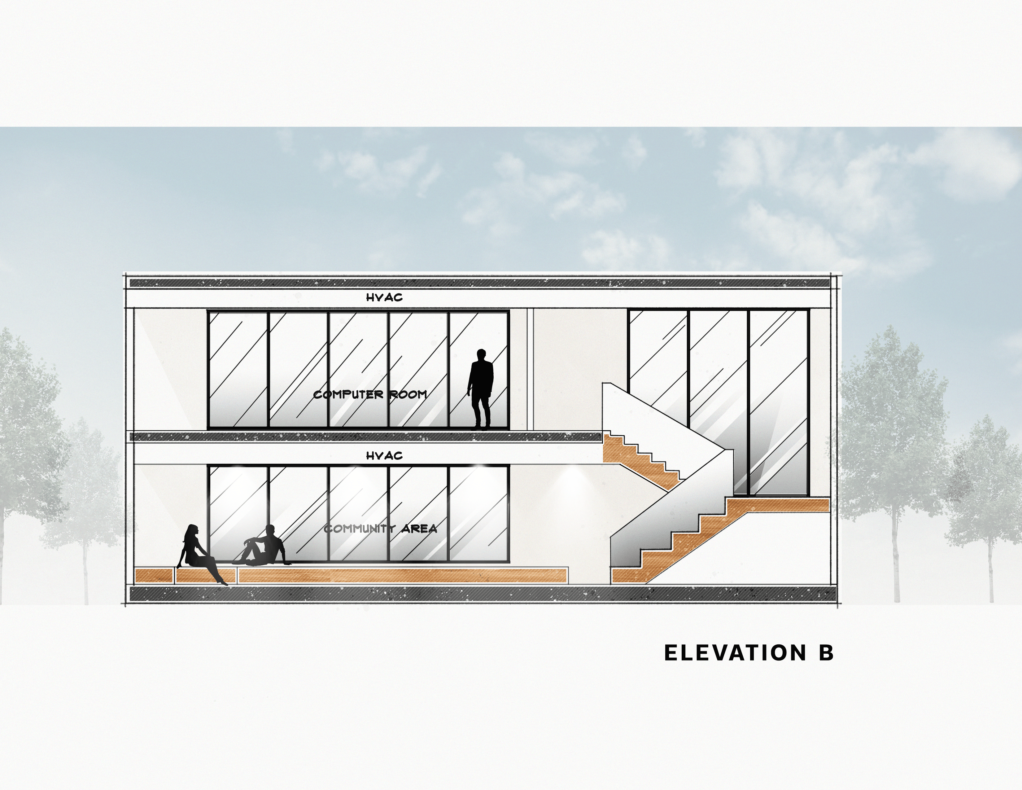 Studio_2_Community_Center_Elevation B_Troeger_P - Prapimpan Troeger