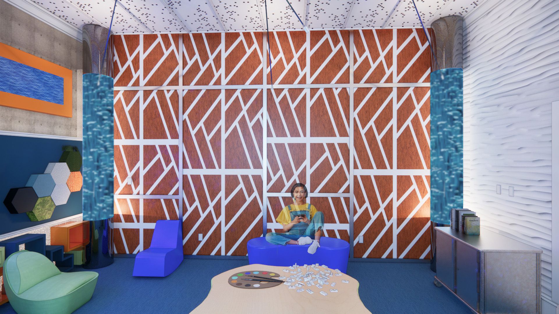 Spectra Academy - Sensory Therapy Room Acoustic Wall - Renee Schwandt