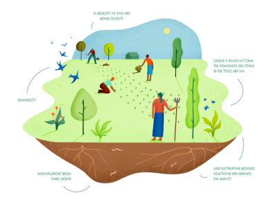 Carbon sequestration diagram