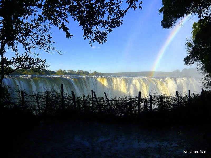 "We were advised to wrap our cameras in plastic bags, the flow of water was at it's height, the flood stage happening between March and May with the water at its greatest between April and June. About five million cubic metres per minute pass over the falls. You're going to get wet!"