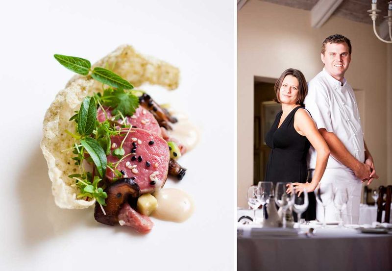 Jennifer Whittle (Front of House Manager) with Chef Scot Kirton