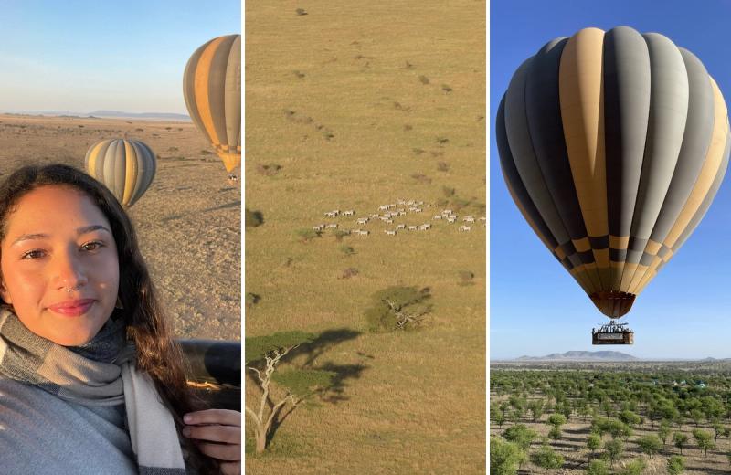A balloon ride over the Serengeti, one of the best activities on a Tanzania safari.