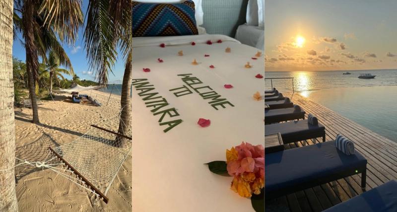 Photo collage of Sam's stay at Anantara
