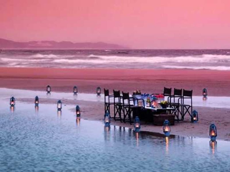 Dining on Sodwana Bay Beach