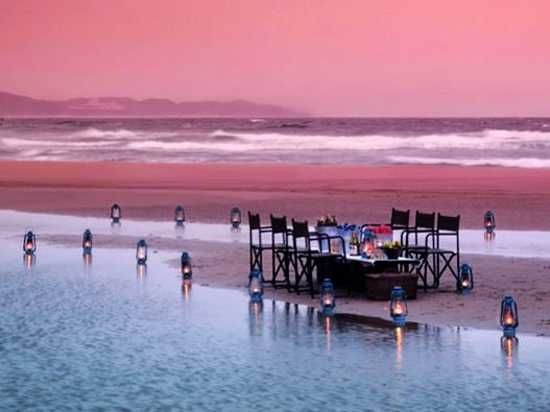 Dining on Sodwana Bay Beach