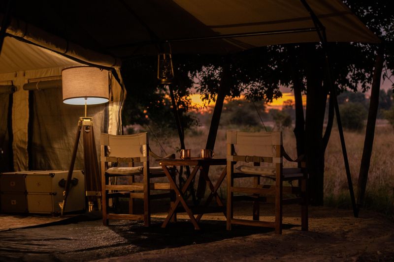 Pôr do sol na sua própria liga na África
