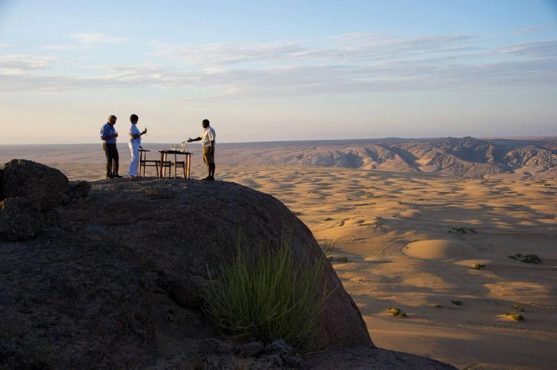 View of Serra Cafema surroundings on top of a rock
