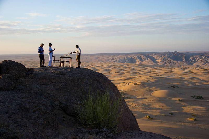 View of Serra Cafema surroundings on top of a rock