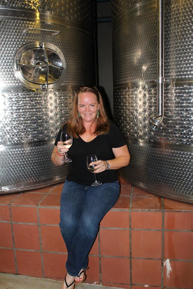 Sam tasting wine in the Cape Winelands