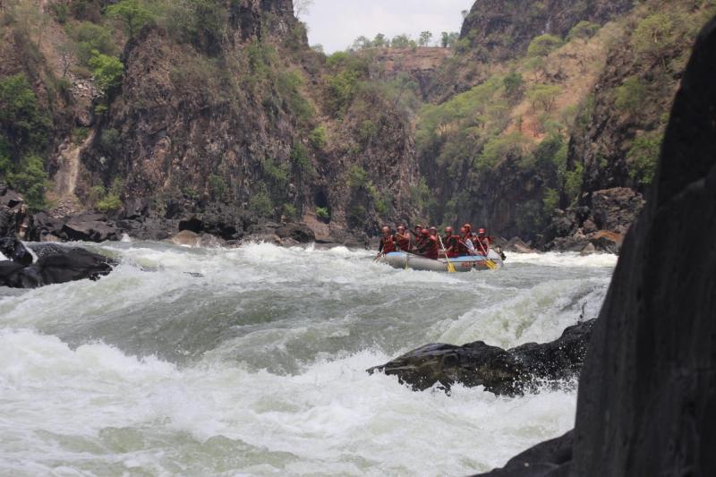White-water rafting with Wild Horizons in Zimbabwe during the low-water season