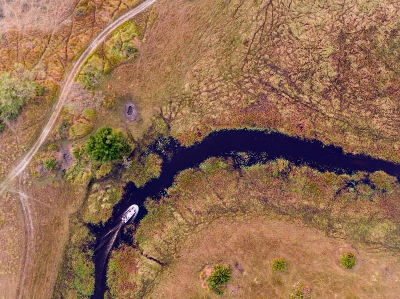 Vista aérea del Parque Nacional Chobe