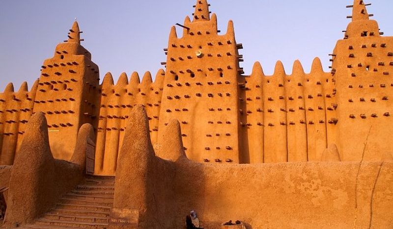 Eine antike Moschee in Timbuktu - einst Teil eines bedeutenden afrikanischen Königreichs