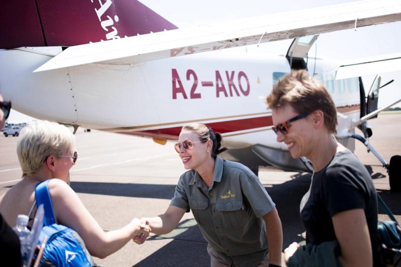 meet the pilot in Botswana
