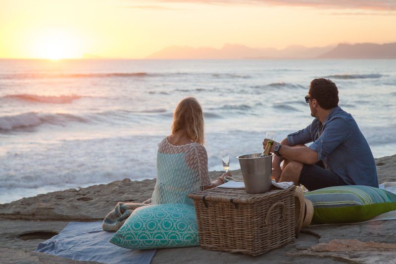 Grootbos picnic by the ocean