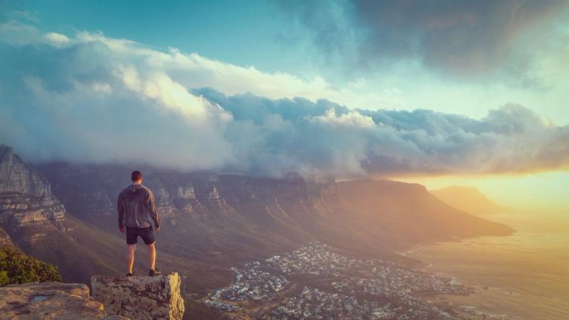 View from Lion's Head in Cape Town, South Africa