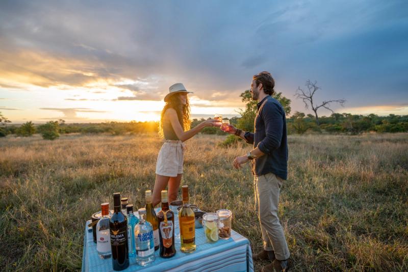 Sundowners are a special part of a safari with Silvan
