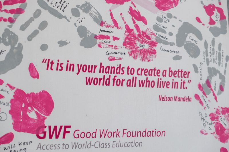 Nelson Mandela Quote at The Good Work Foundation 10th anniversary