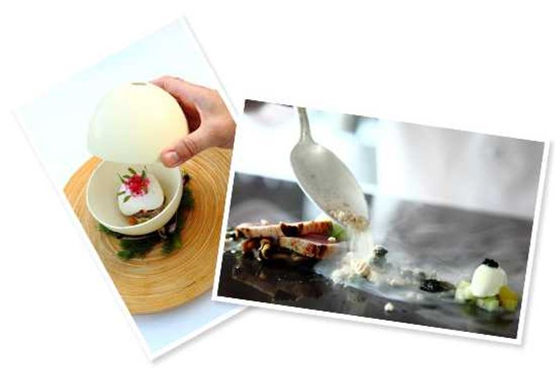 Delectable dishes from the Greenhouse at Cellars Hohenort