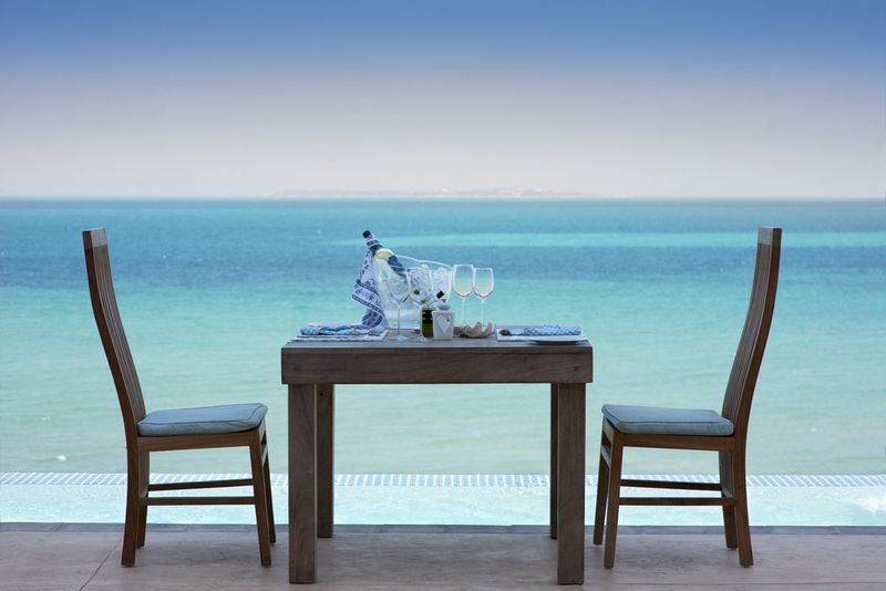 Essen am Strand, Villa Santorini