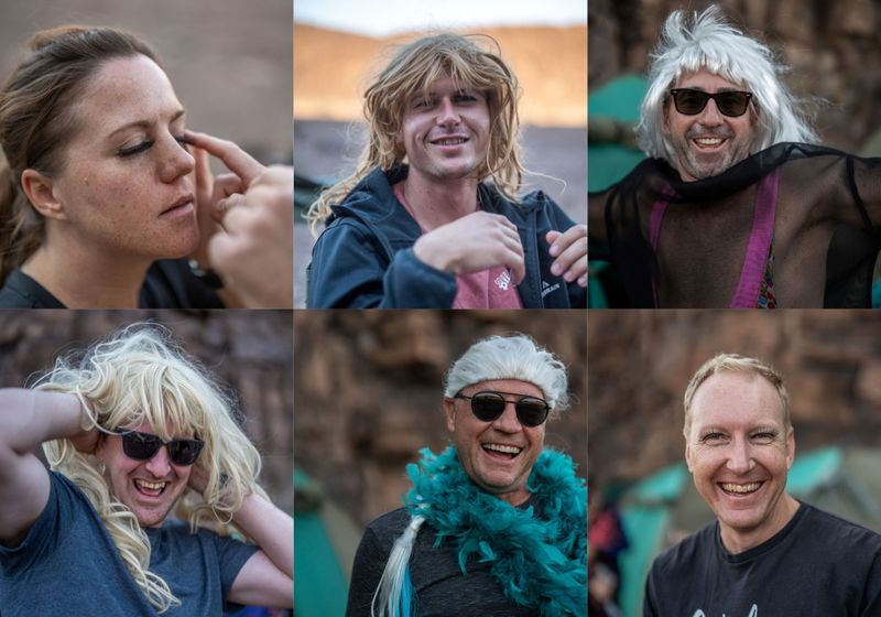 Riders dressing up 